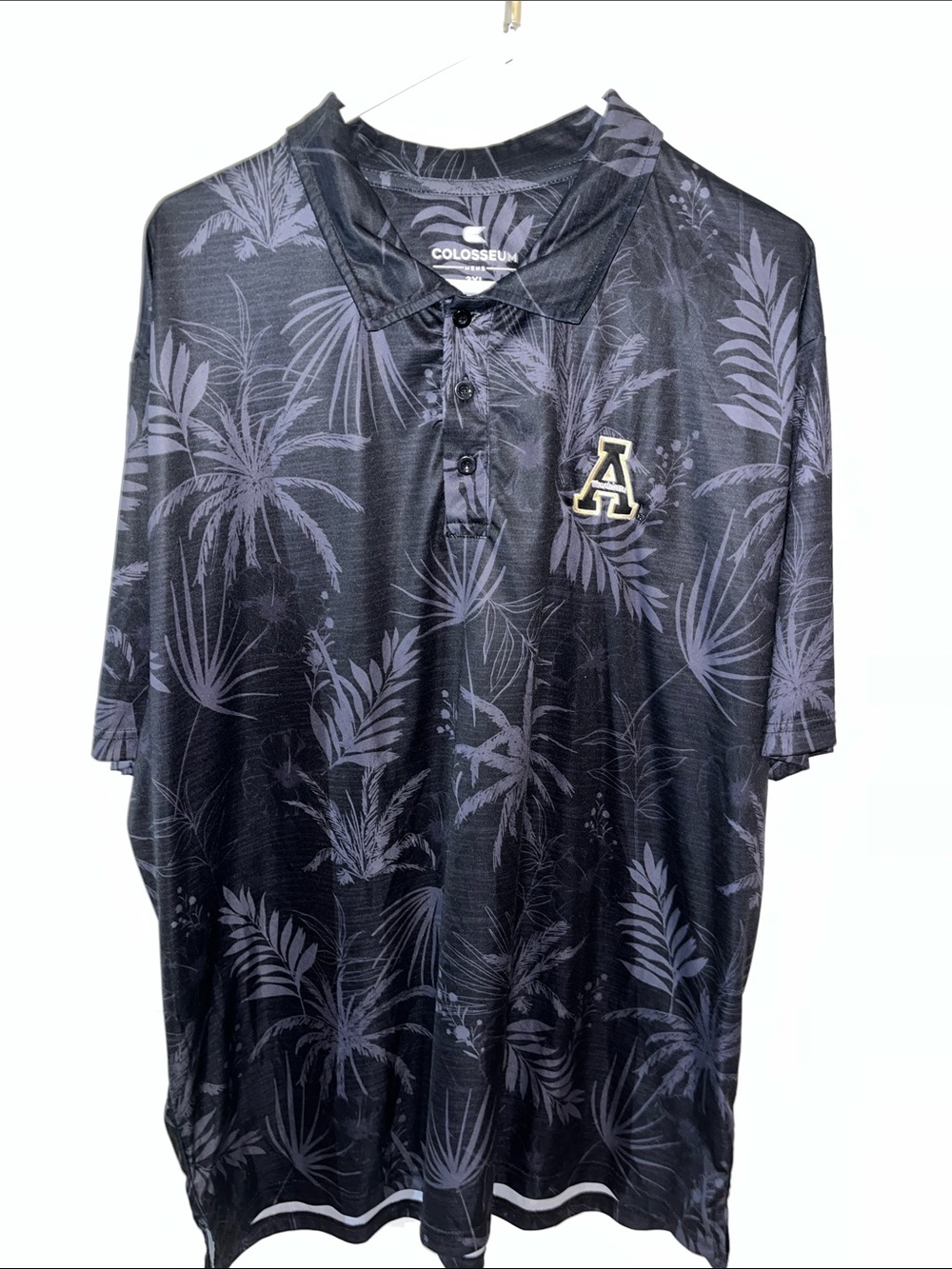 Appalachian App State Mountaineers Football Golf Polo Shirt 3XL Floral Luau